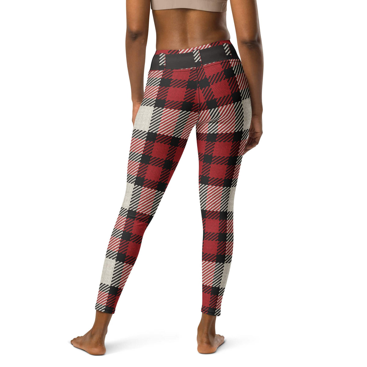 Santa's Tartan Yoga Leggings