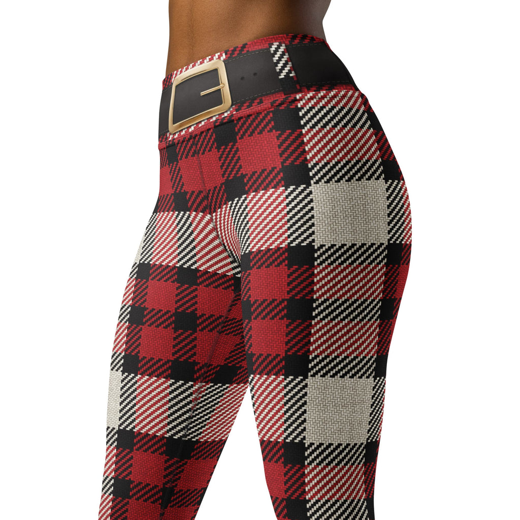 Santa's Tartan Yoga Leggings
