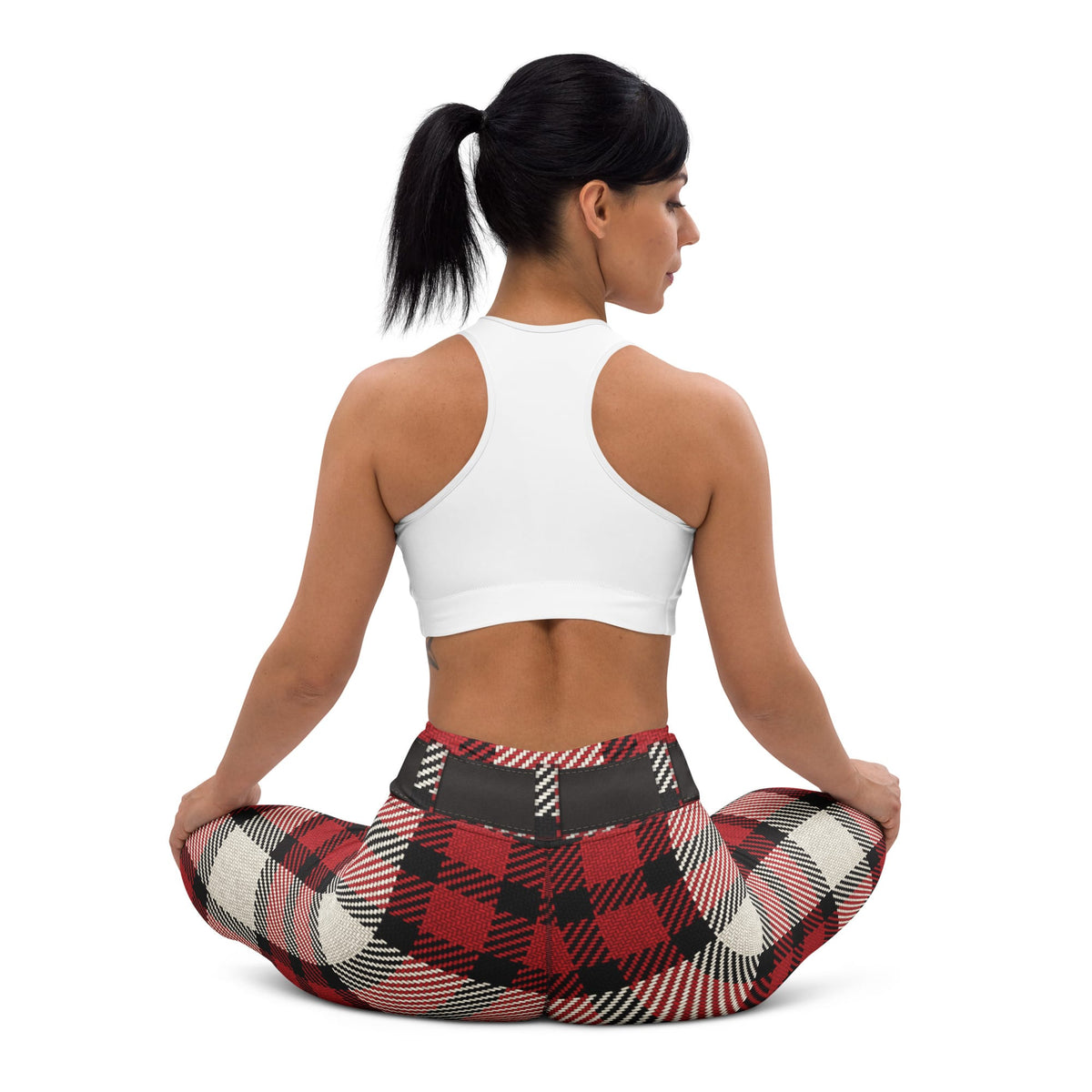 Santa's Tartan Yoga Leggings