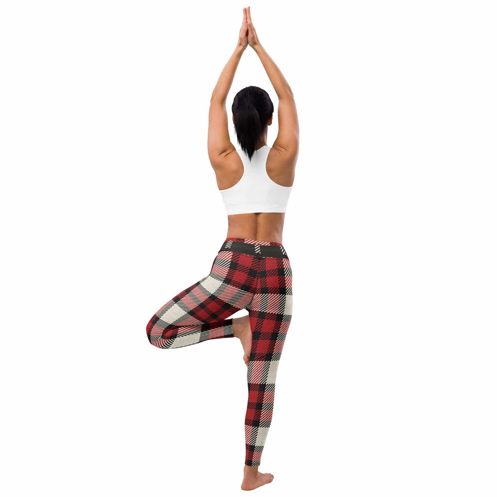 Santa's Tartan Yoga Leggings