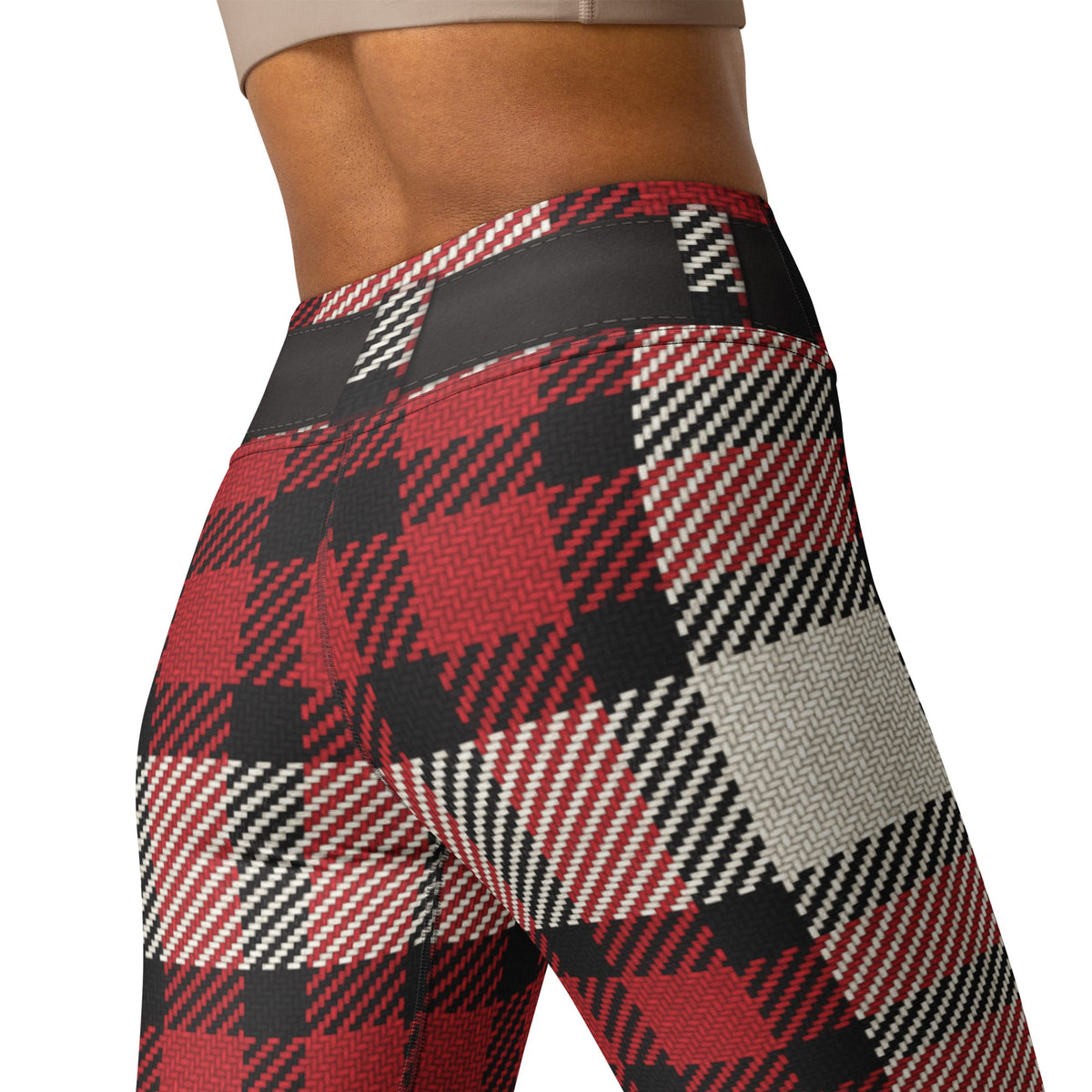 Santa's Tartan Yoga Leggings