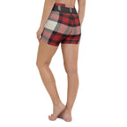 Santa's Tartan Yoga Shorts