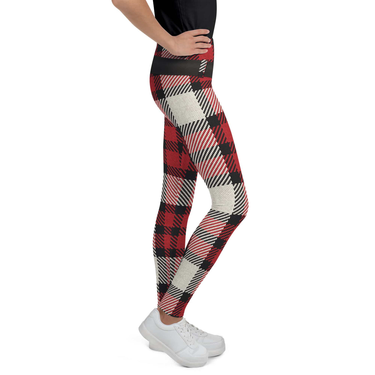 Santa's Tartan Youth Leggings