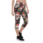 Santa Skull Christmas Capris