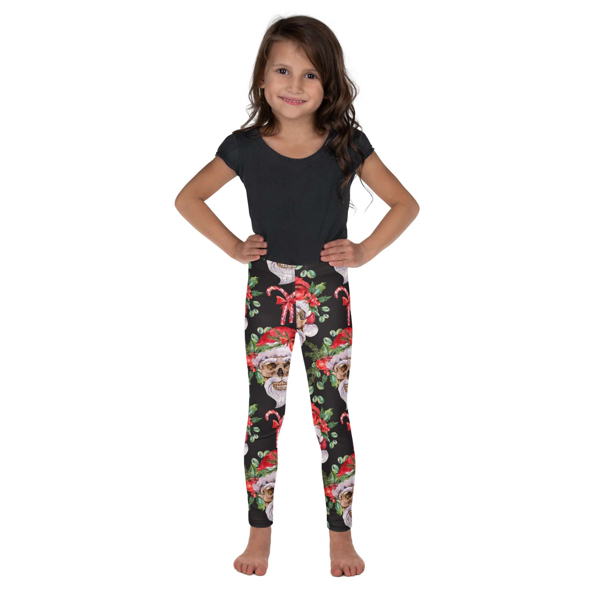 Santa Skull Christmas Kid's Leggings