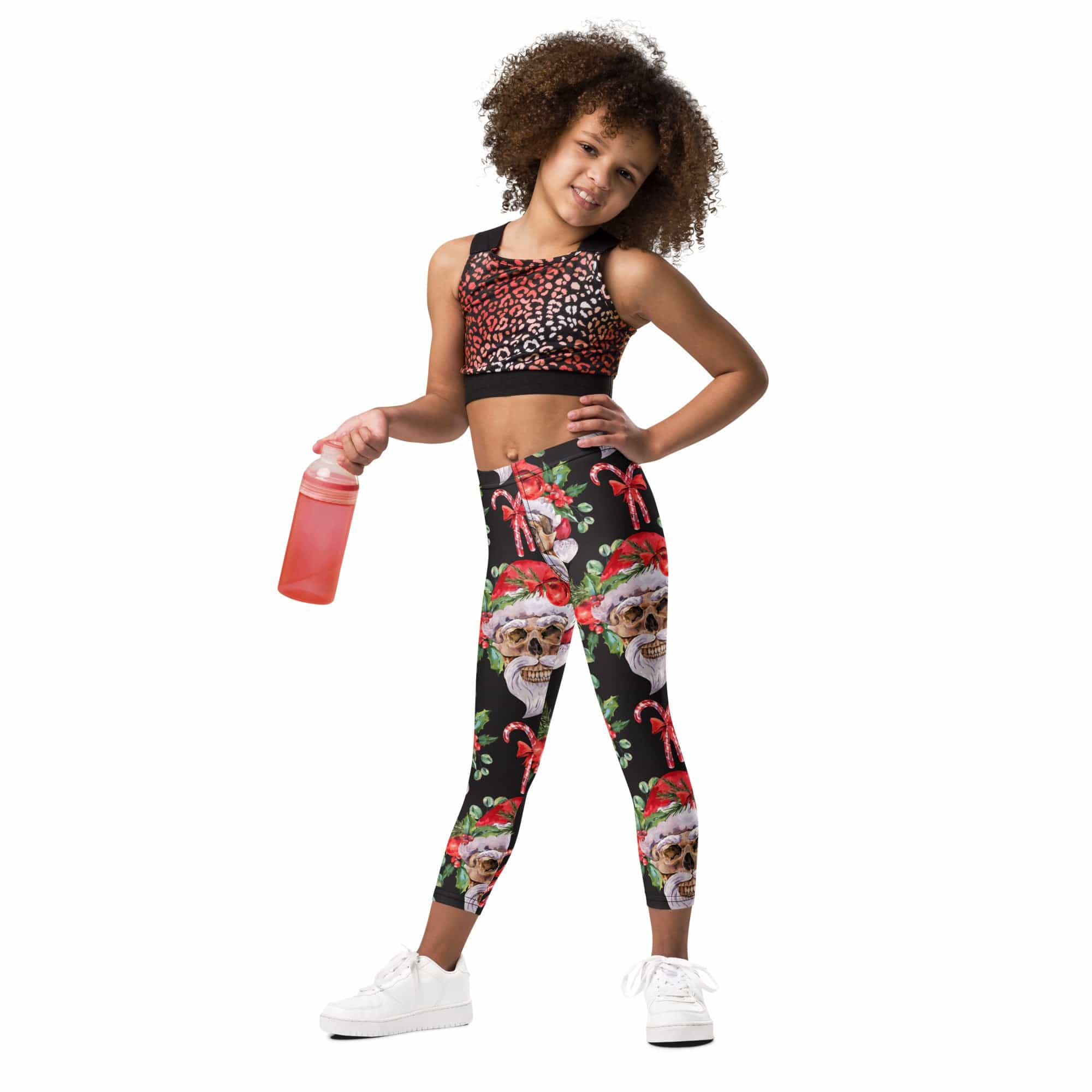 Santa Skull Christmas Kid's Leggings