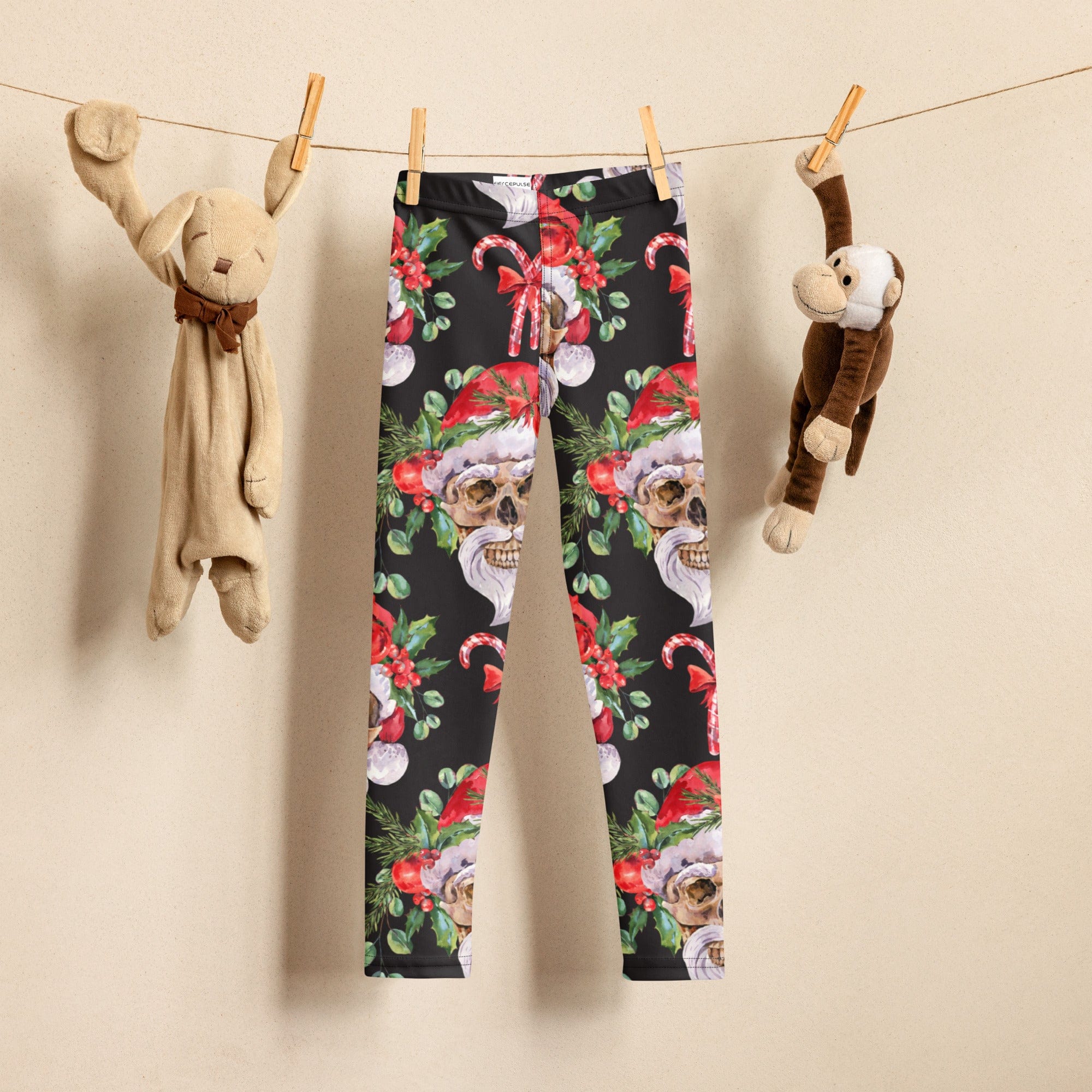 Santa Skull Christmas Kid's Leggings