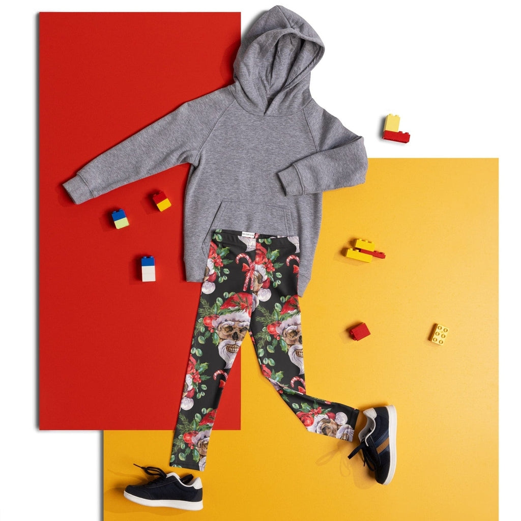 Santa Skull Christmas Kid's Leggings