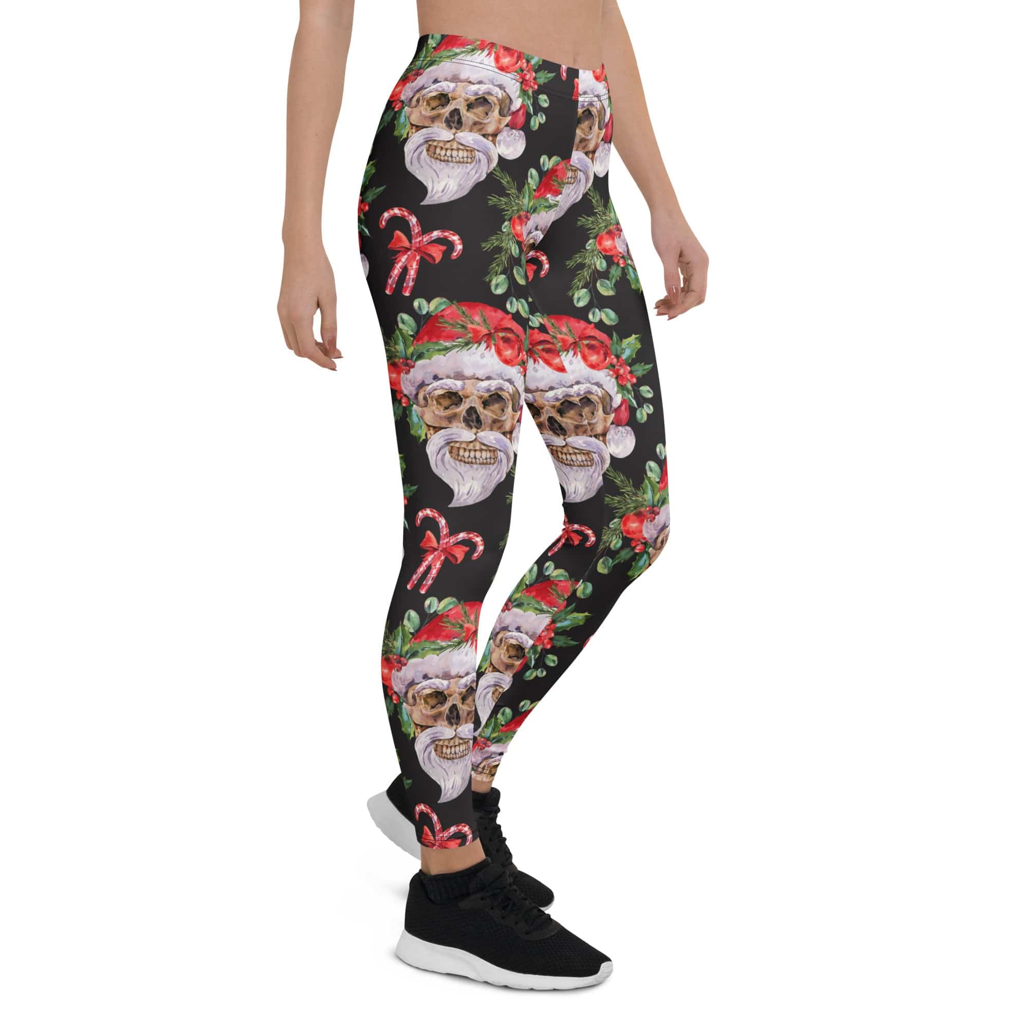 Santa Skull Christmas Leggings