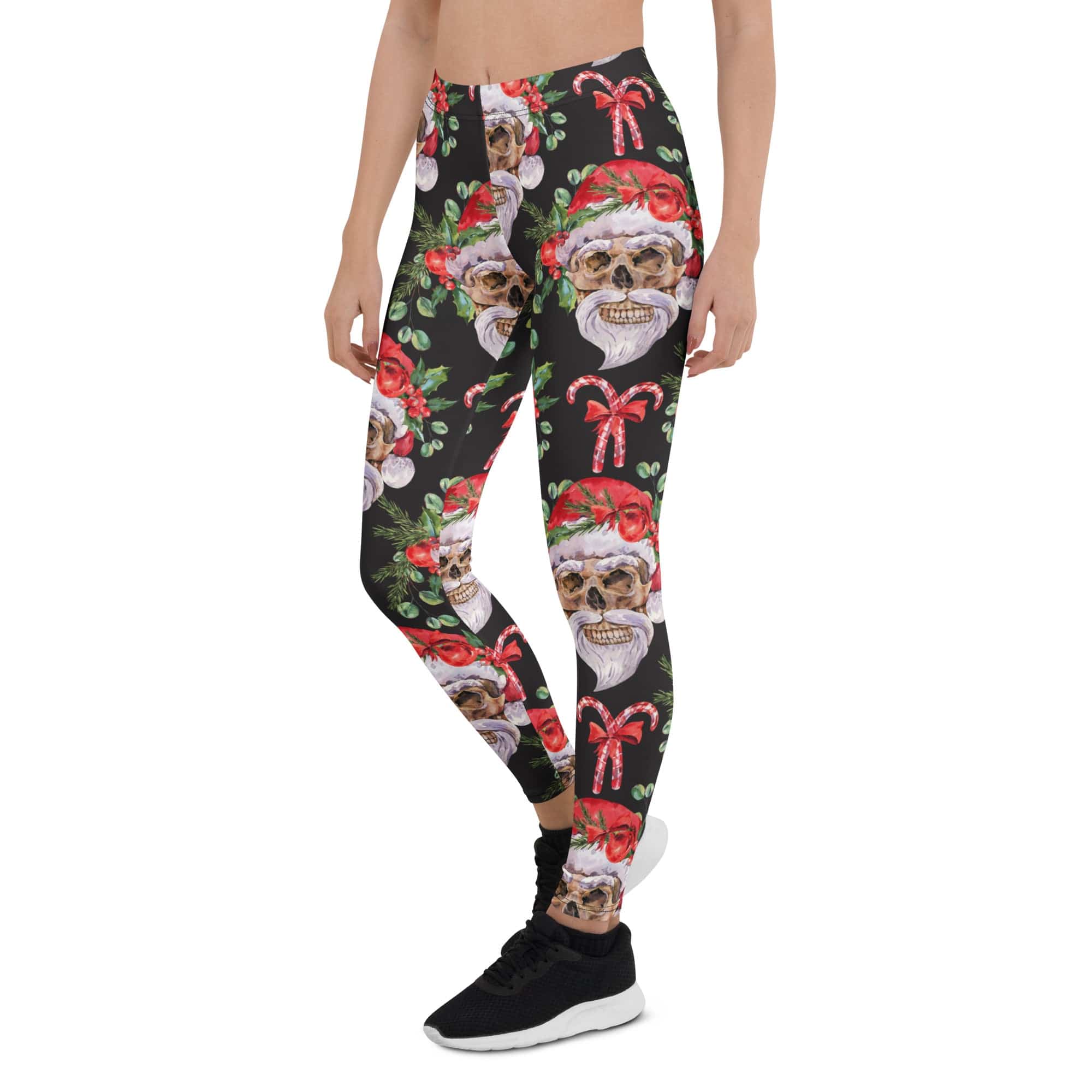 Santa Skull Christmas Leggings