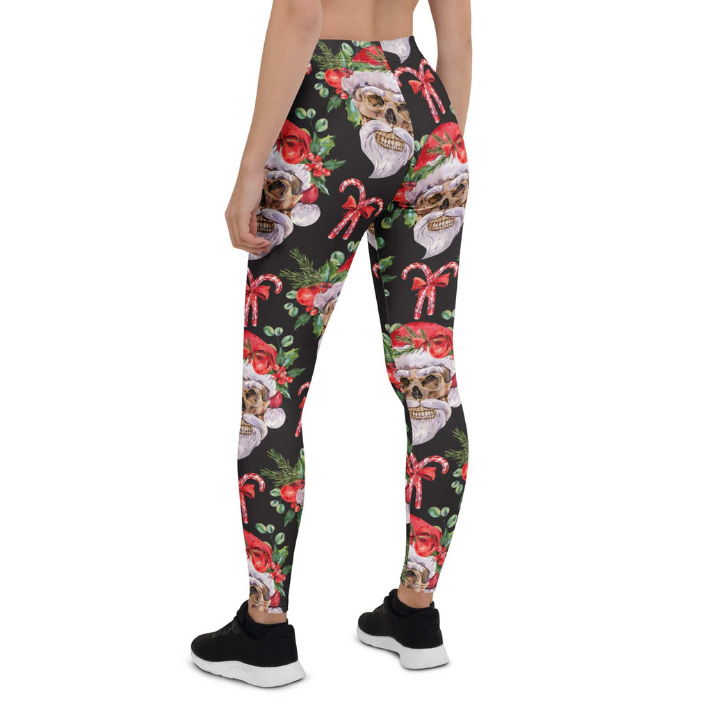 Santa Skull Christmas Leggings