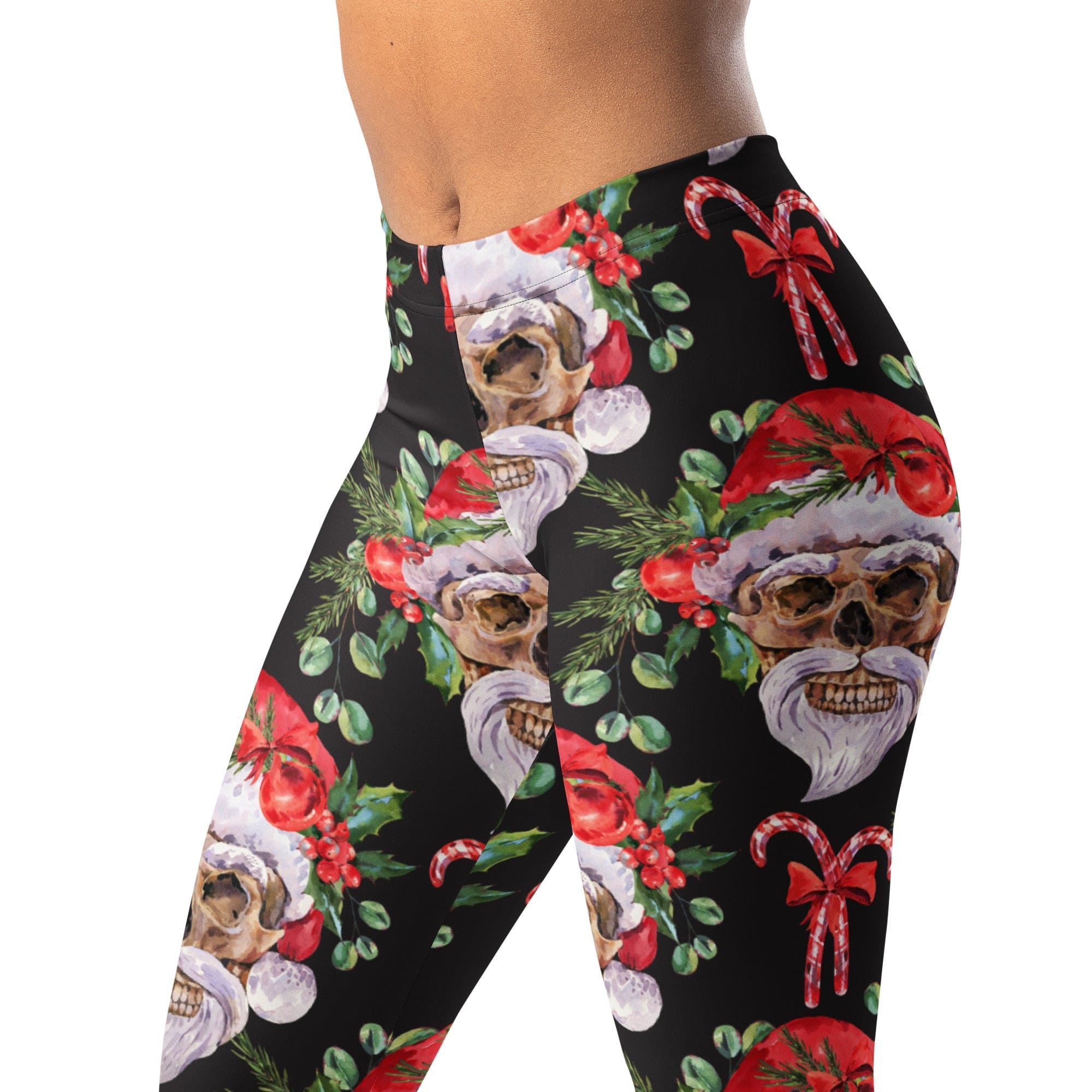 Santa Skull Christmas Leggings