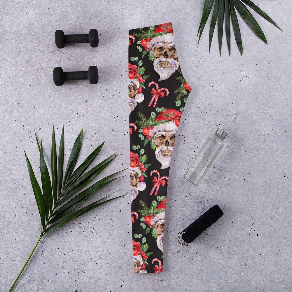 Santa Skull Christmas Leggings