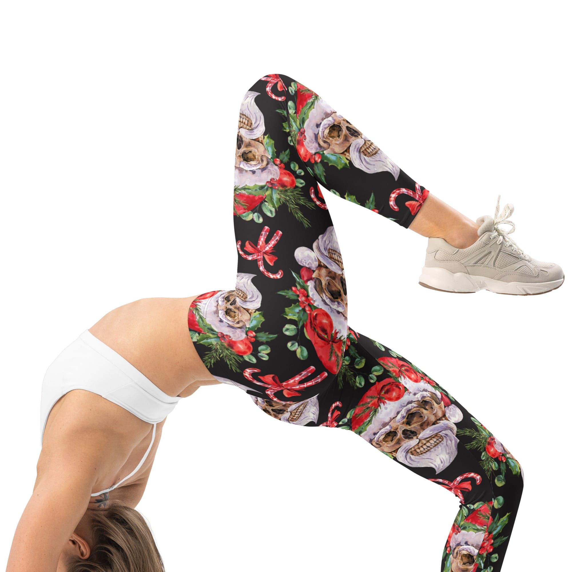 Santa Skull Christmas Leggings