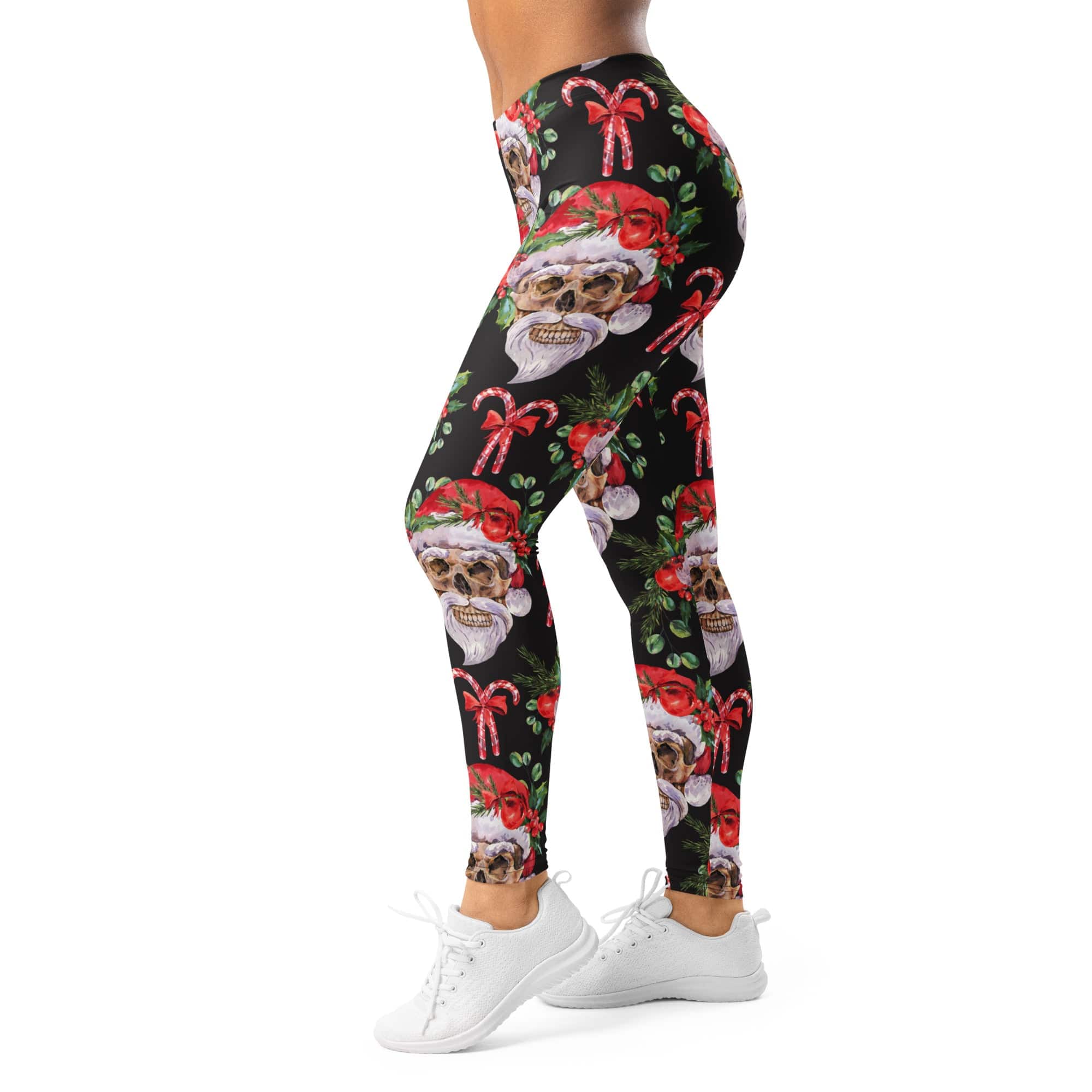 Santa Skull Christmas Leggings