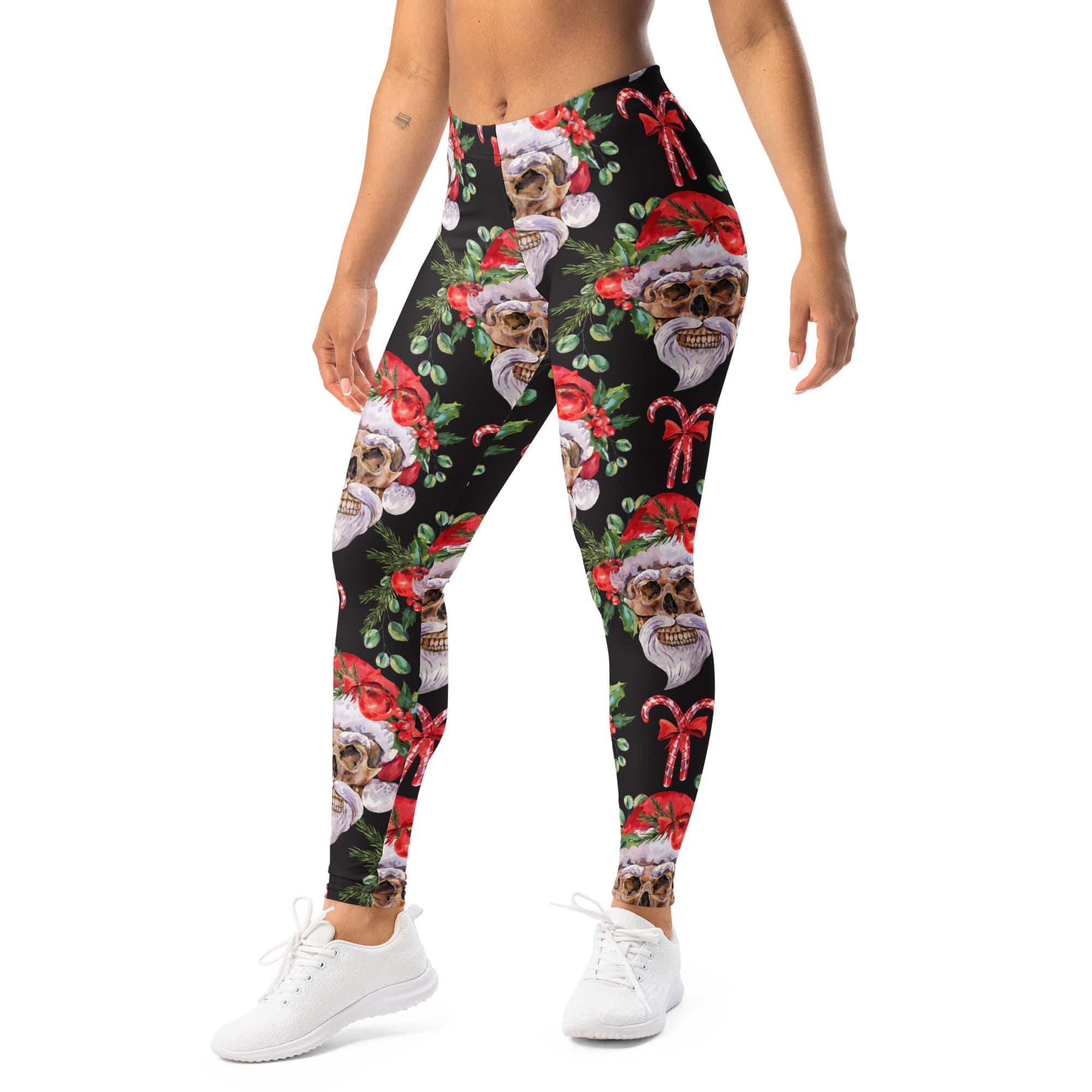 Santa Skull Christmas Leggings