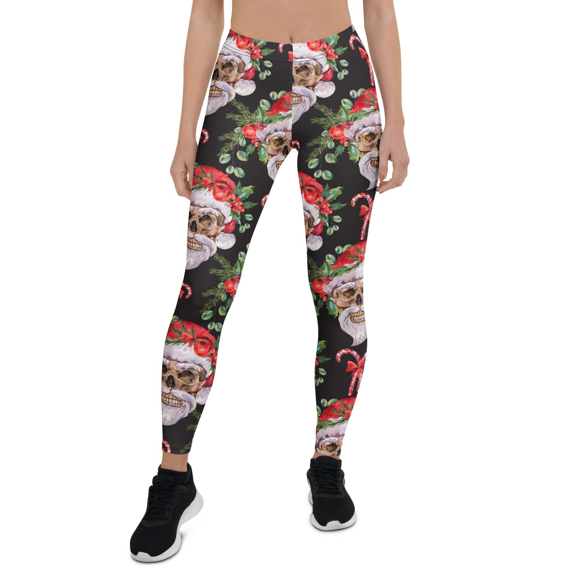 Santa Skull Christmas Leggings