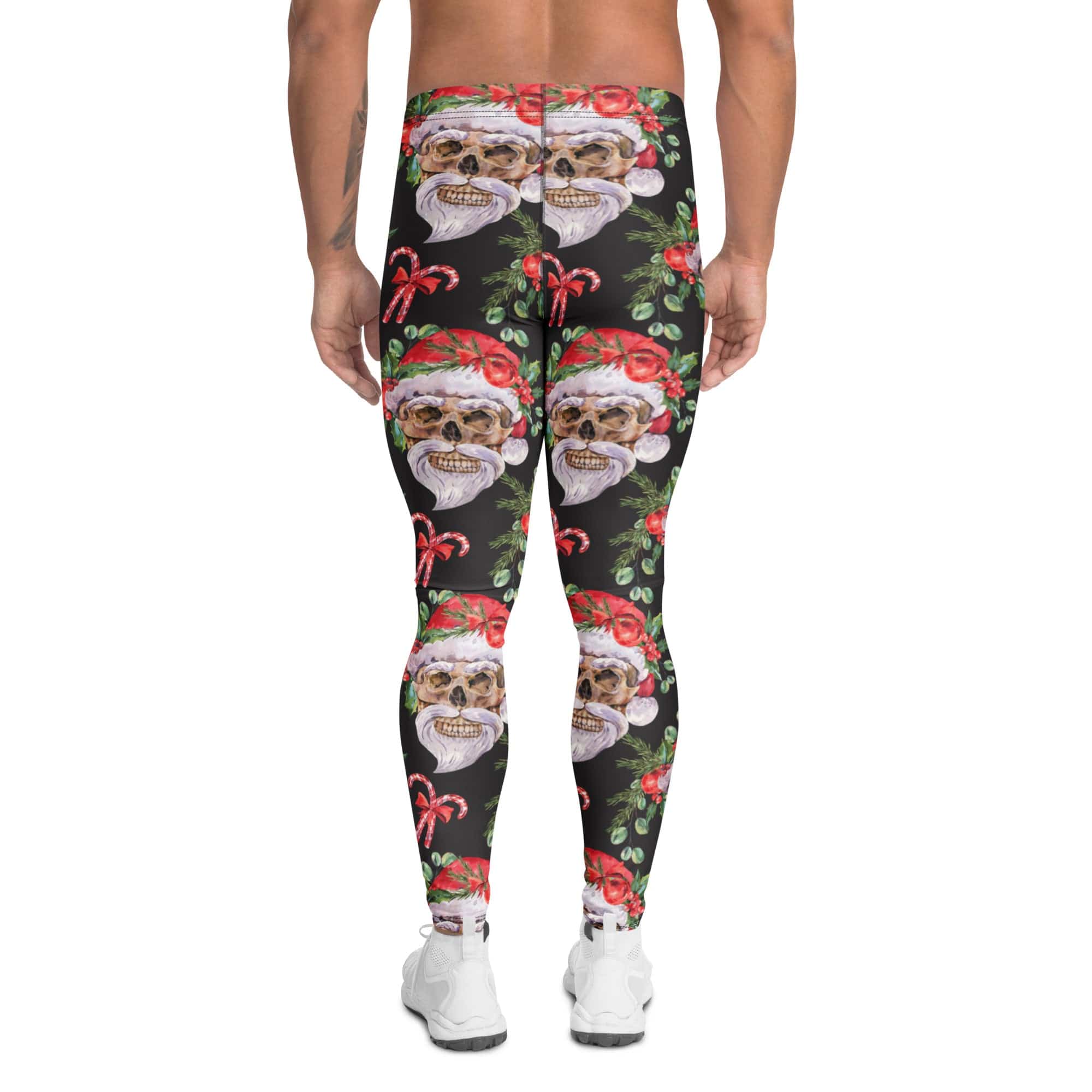 Santa Skull Christmas Men's Leggings