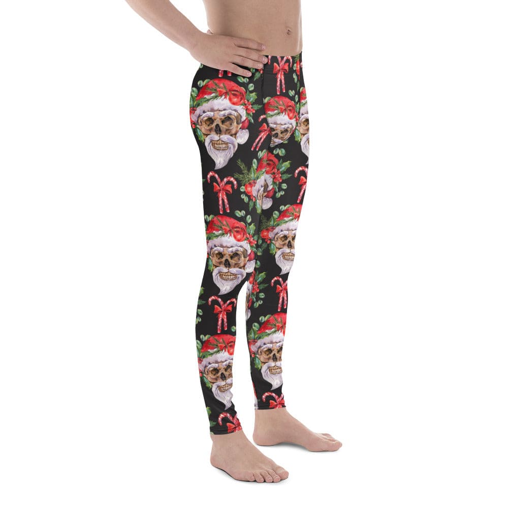 Santa Skull Christmas Men's Leggings