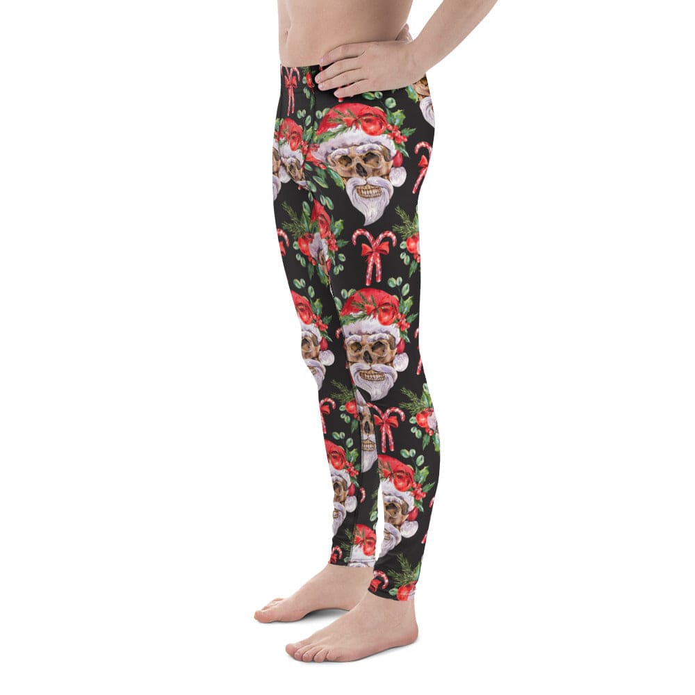 Santa Skull Christmas Men's Leggings
