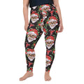 Santa Skull Christmas Plus Size Leggings