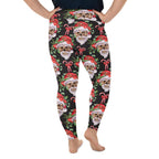 Santa Skull Christmas Plus Size Leggings