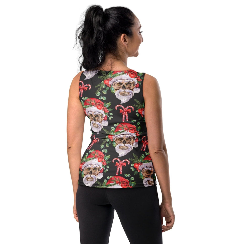 Santa Skull Christmas Tank Top