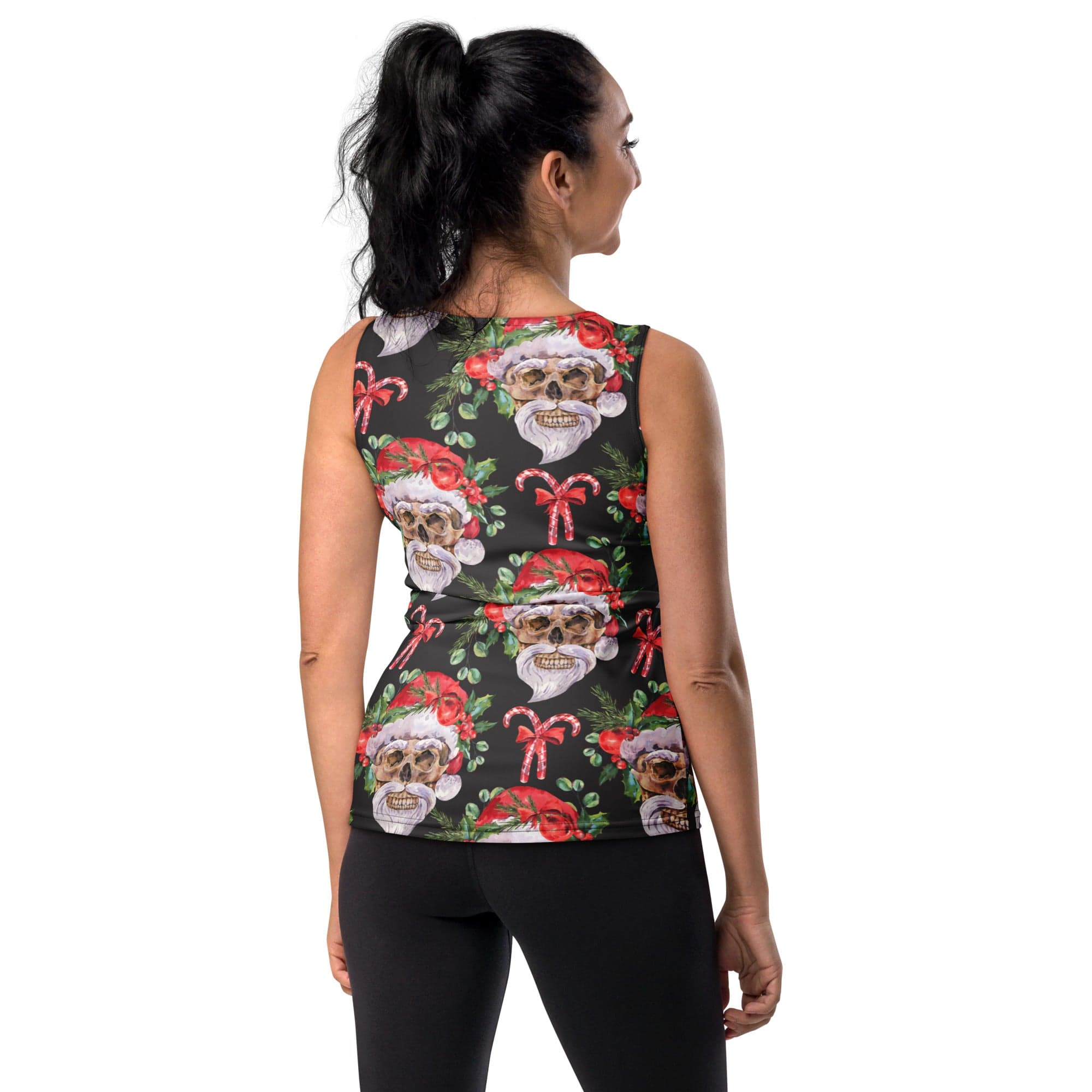 Santa Skull Christmas Tank Top