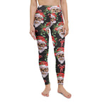 Santa Skull Christmas Yoga Leggings