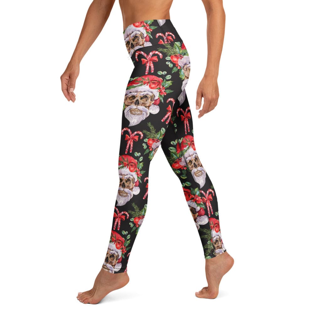 Santa Skull Christmas Yoga Leggings