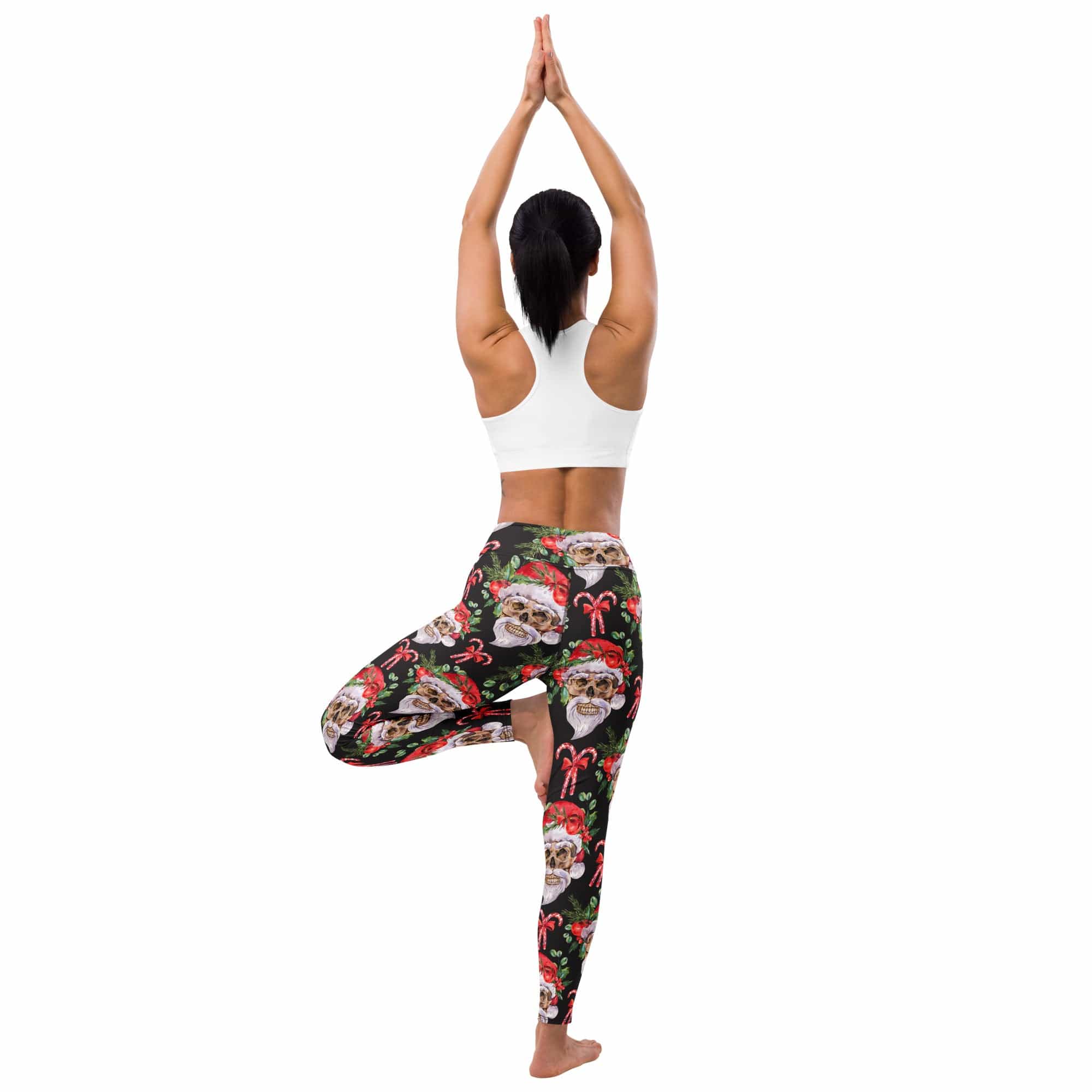 Santa Skull Christmas Yoga Leggings