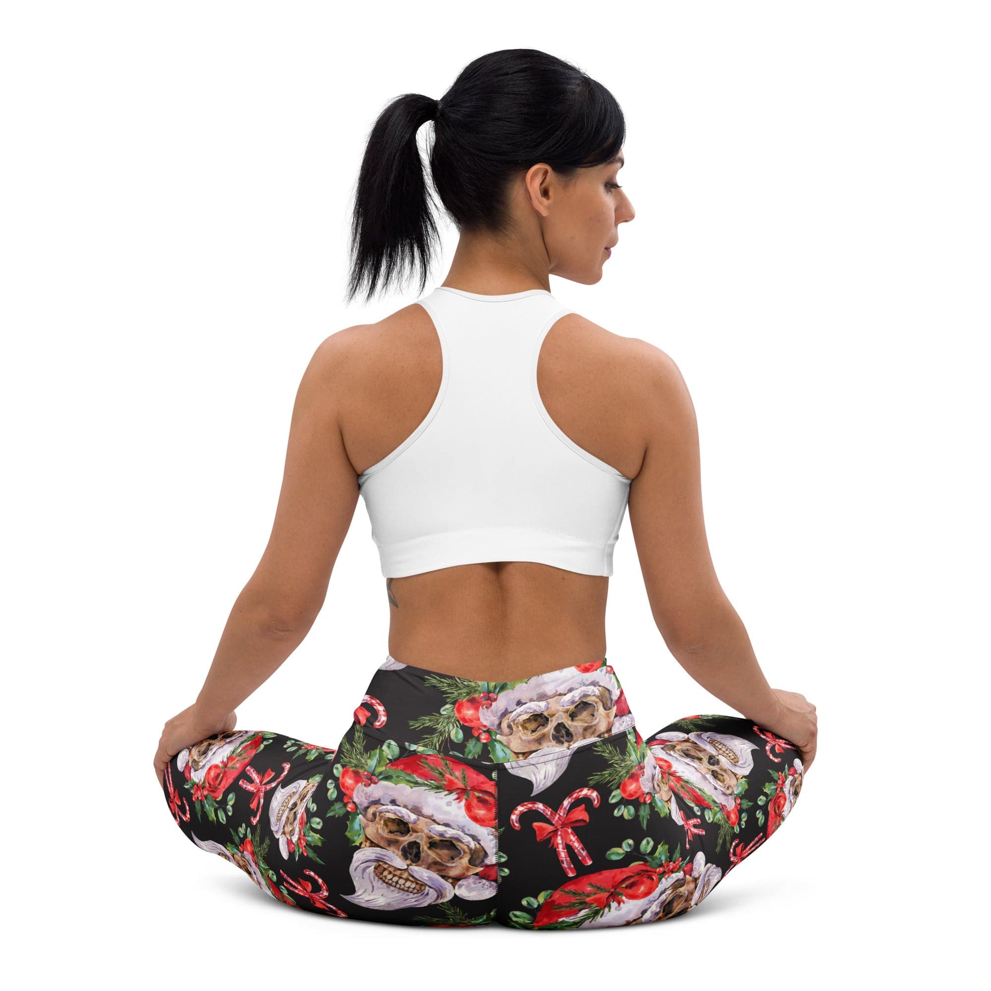 Santa Skull Christmas Yoga Leggings