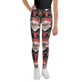 Santa Skull Christmas Youth Leggings