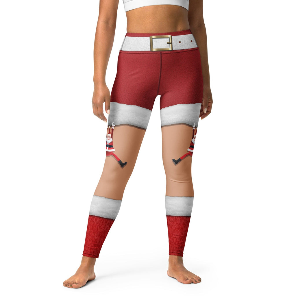 Santa Stockings Christmas Yoga Leggings