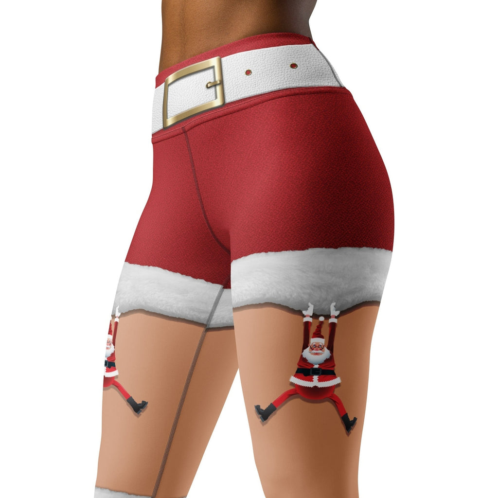 Santa Stockings Christmas Yoga Leggings