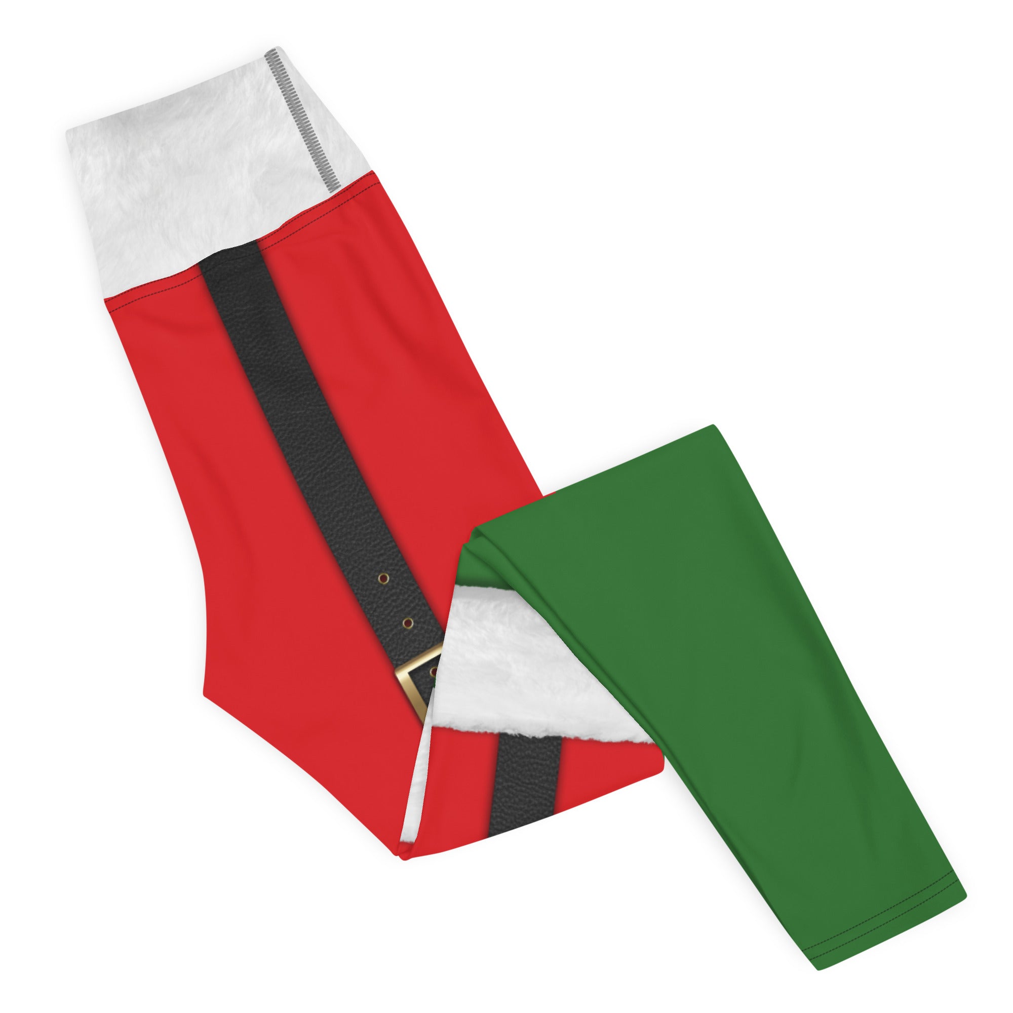 Santa Suspenders Yoga Leggings