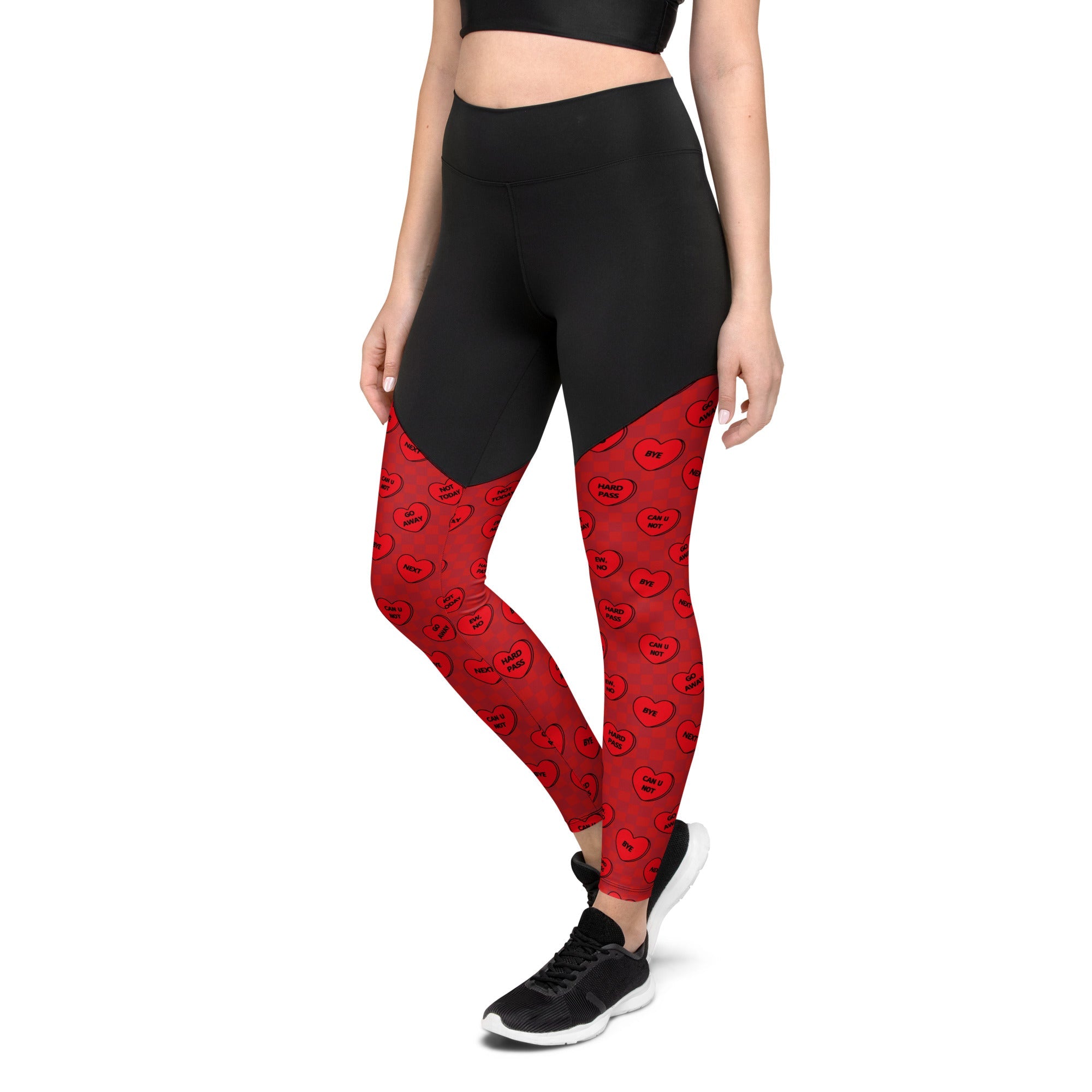 Sassy Hearts Compression Leggings