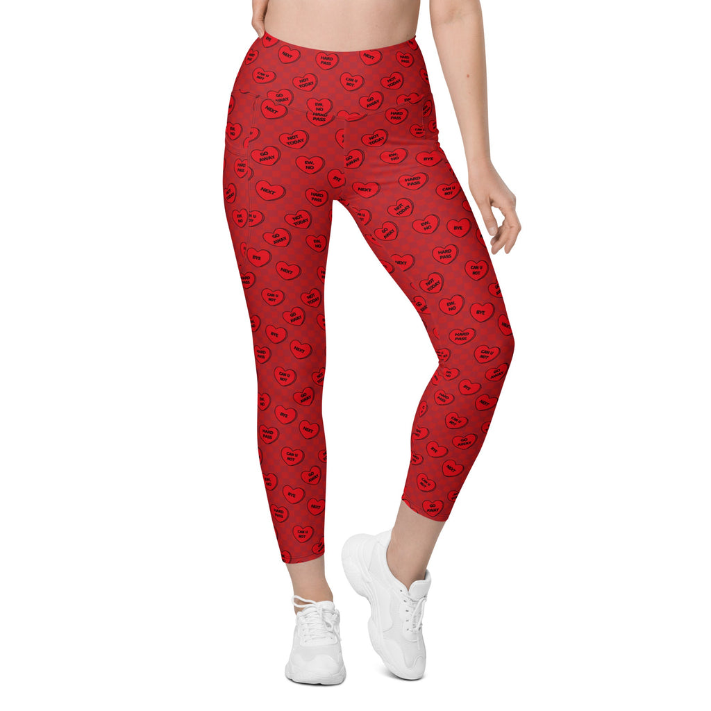 Sassy Hearts Leggings With Pockets