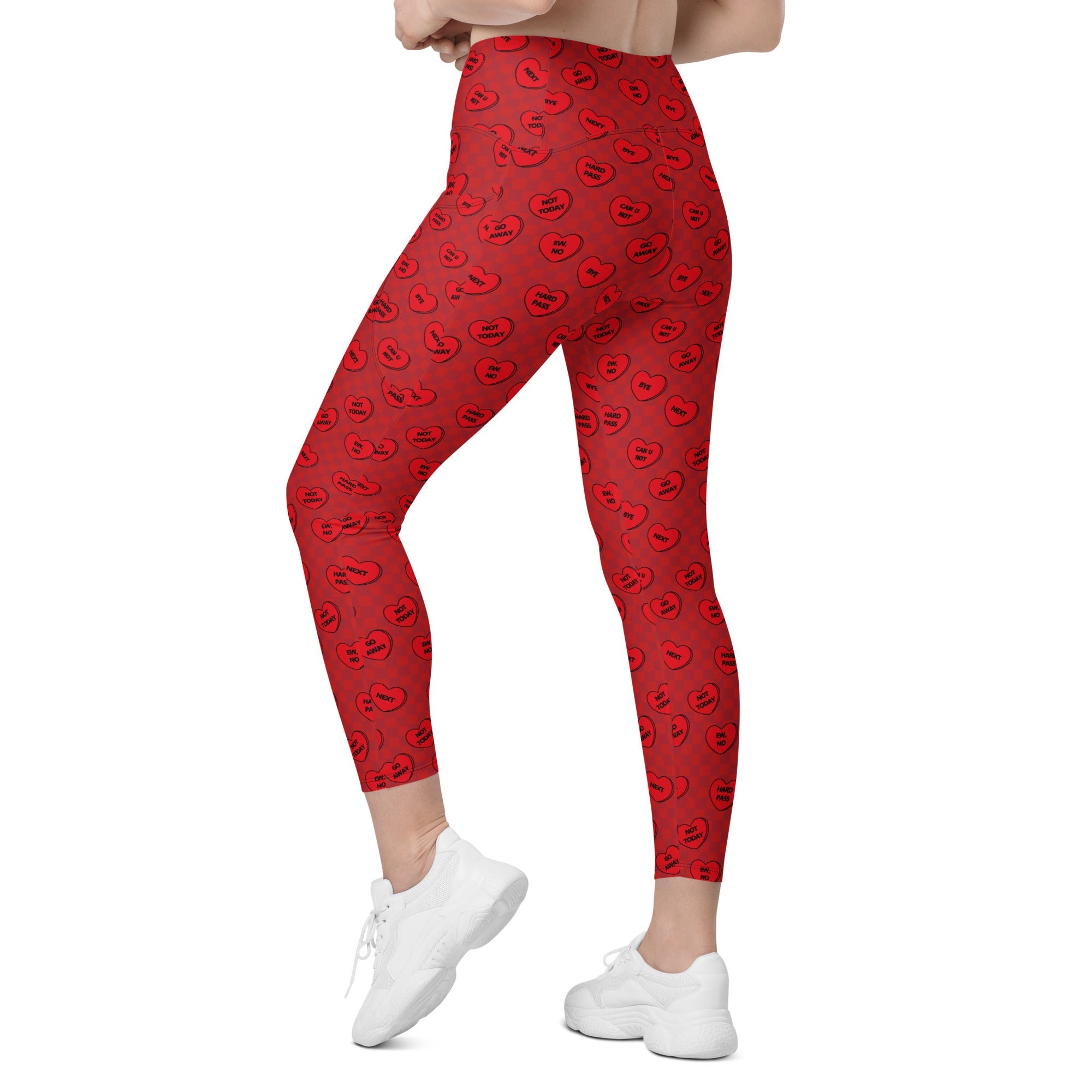 Sassy Hearts Leggings With Pockets