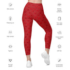 Sassy Hearts Leggings With Pockets