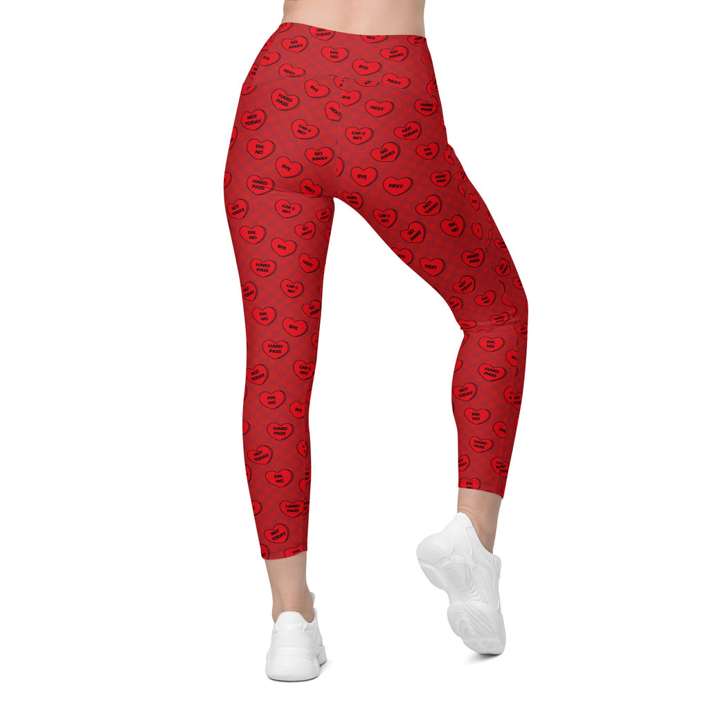 Sassy Hearts Leggings With Pockets