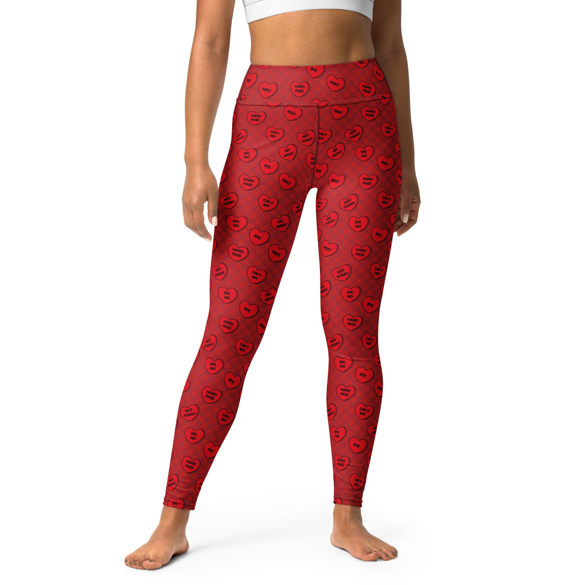 Sassy Hearts Yoga Leggings