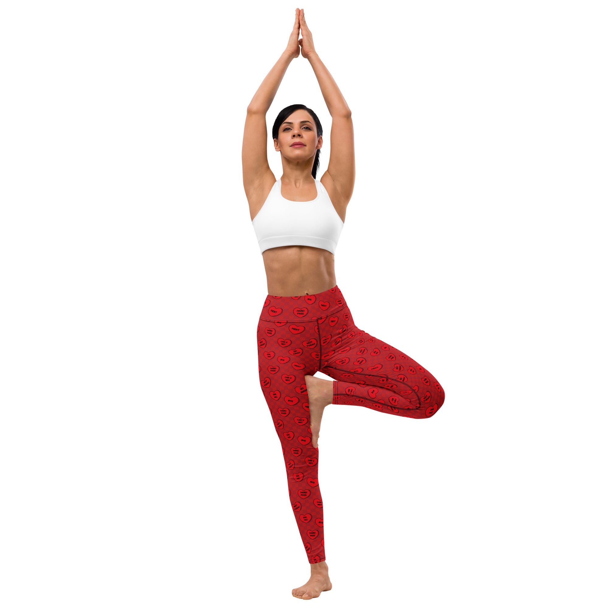 Sassy Hearts Yoga Leggings