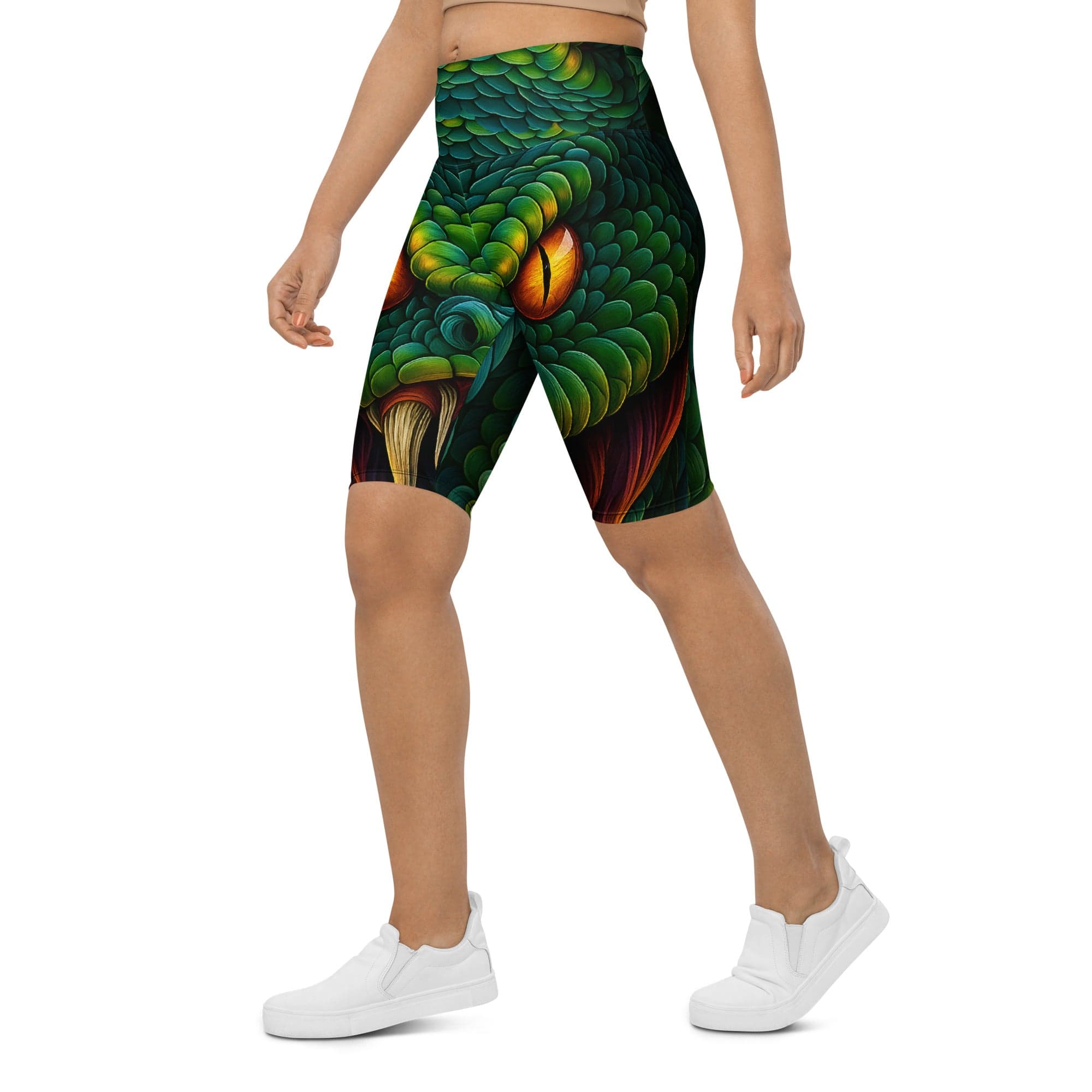 Savage Snake Biker Shorts
