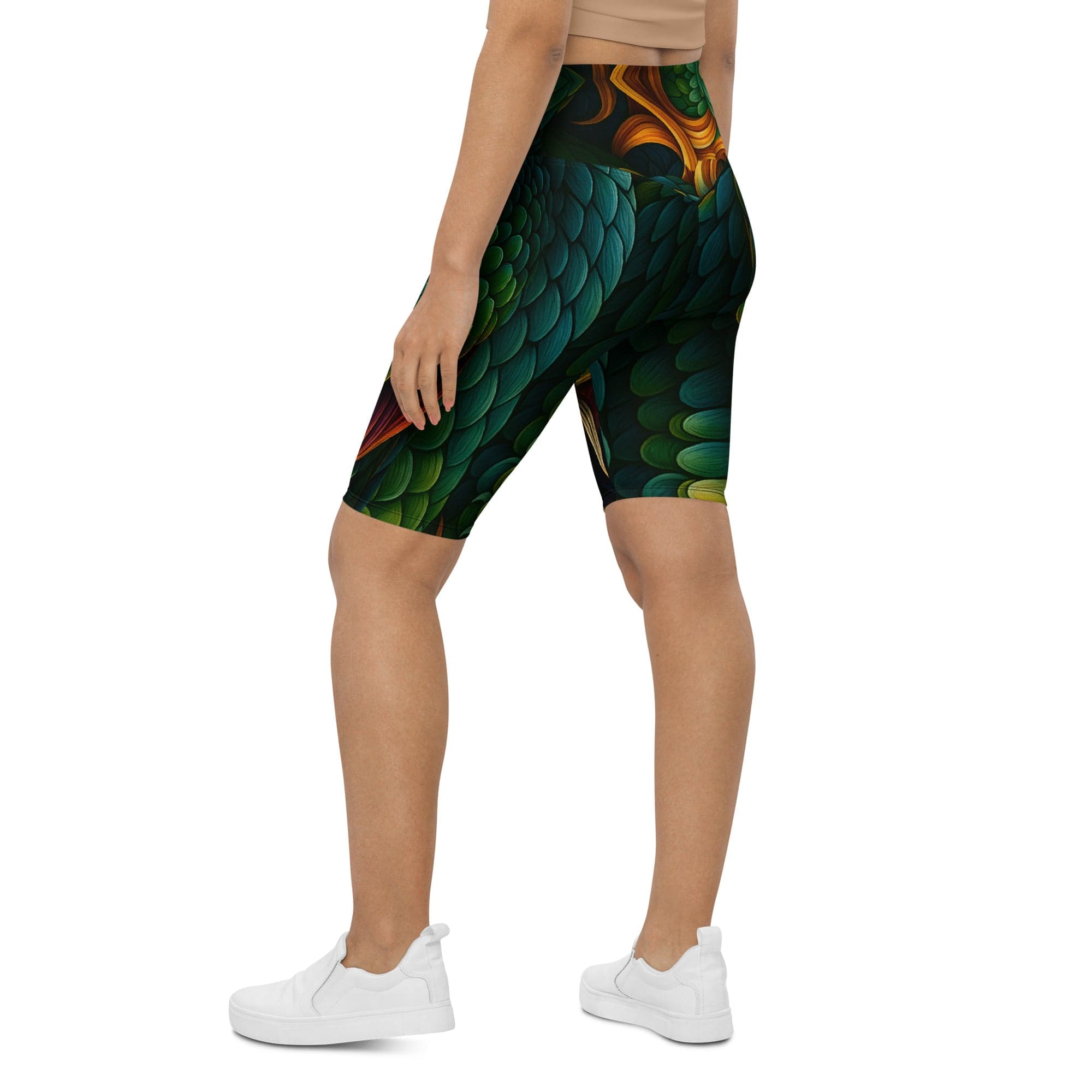 Savage Snake Biker Shorts