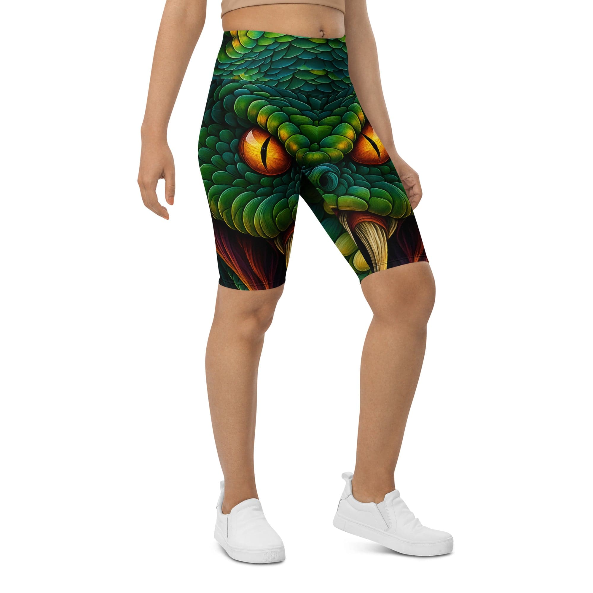 Savage Snake Biker Shorts