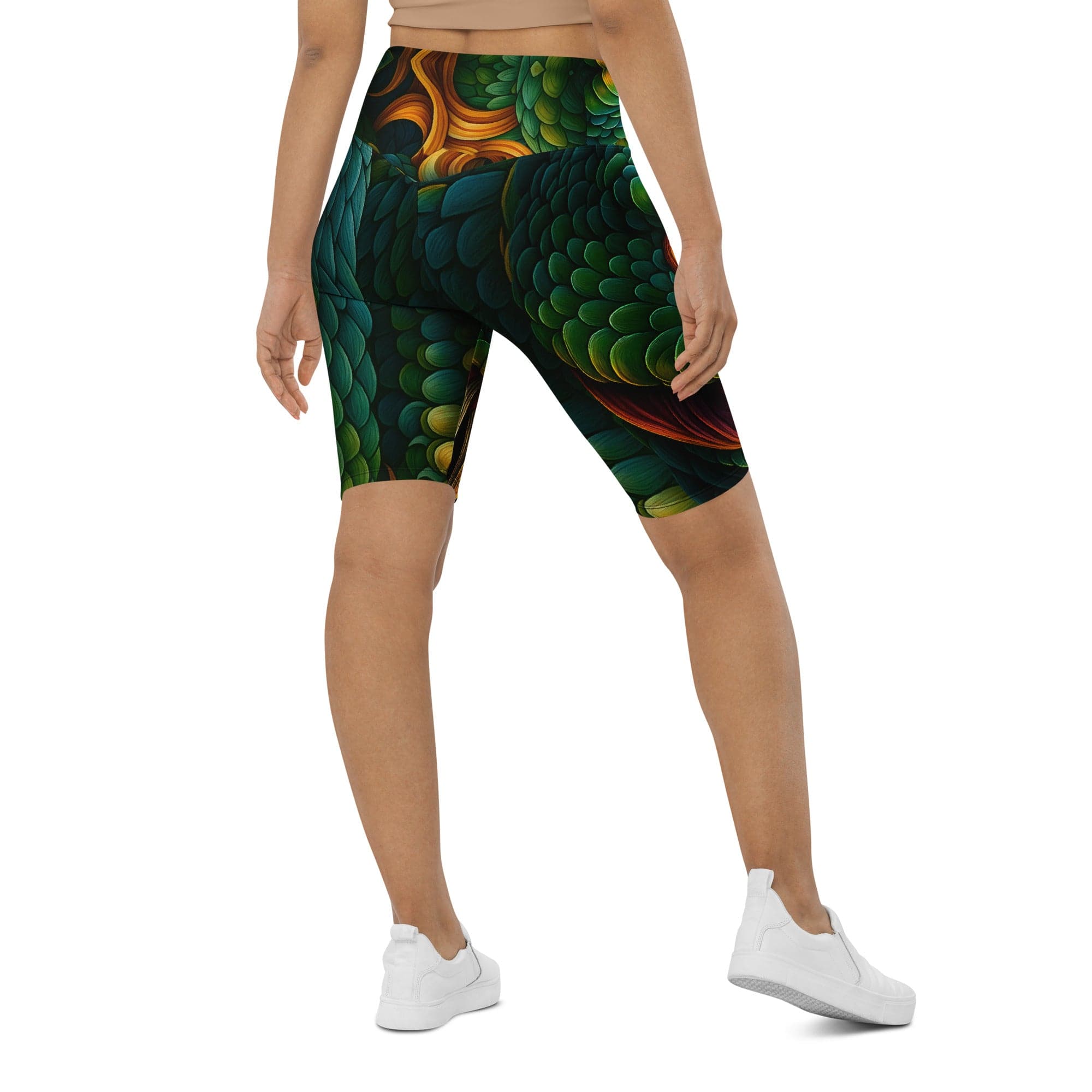 Savage Snake Biker Shorts