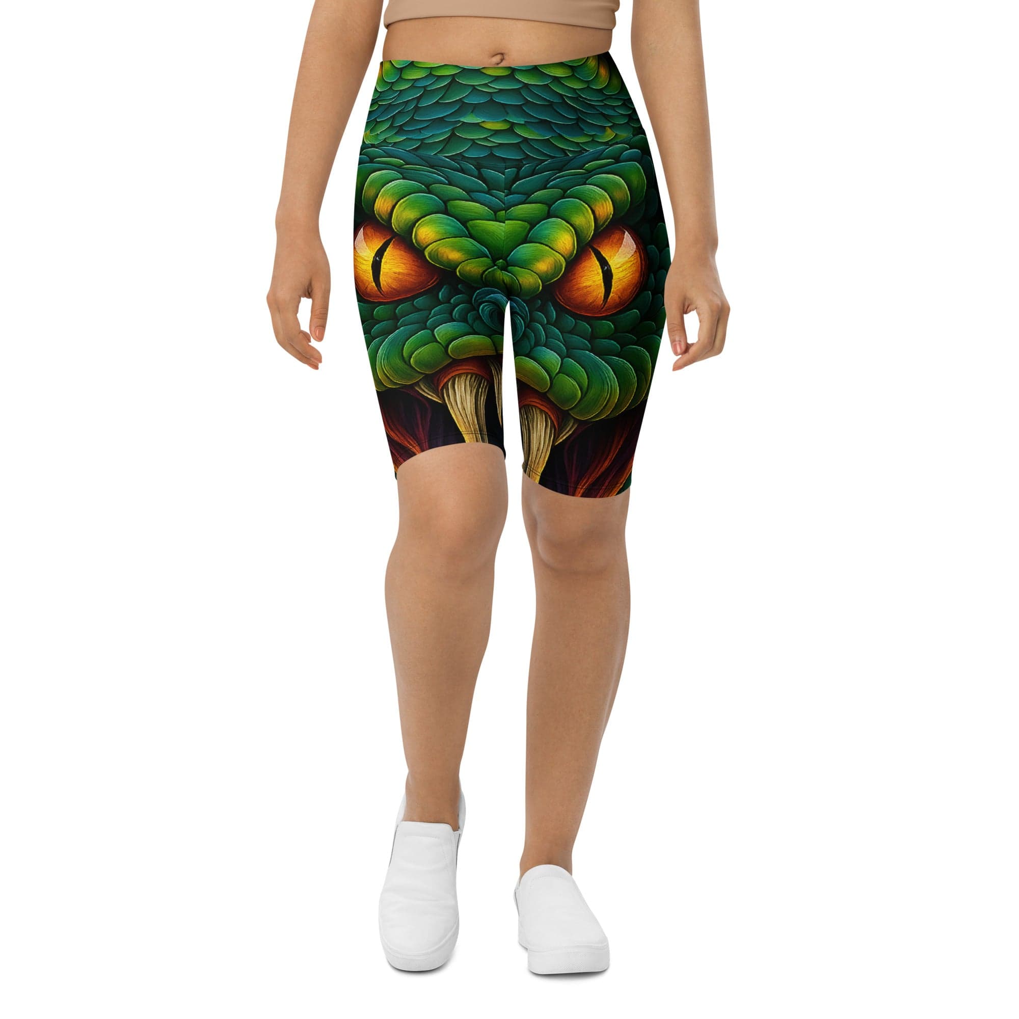 Savage Snake Biker Shorts