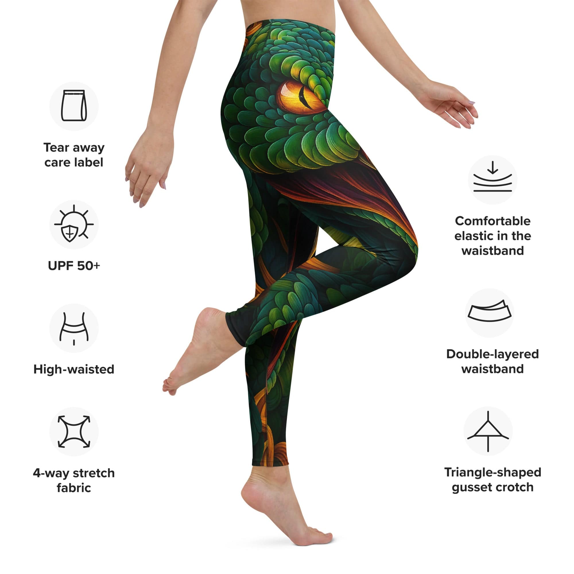 Savage Snake Yoga Leggings