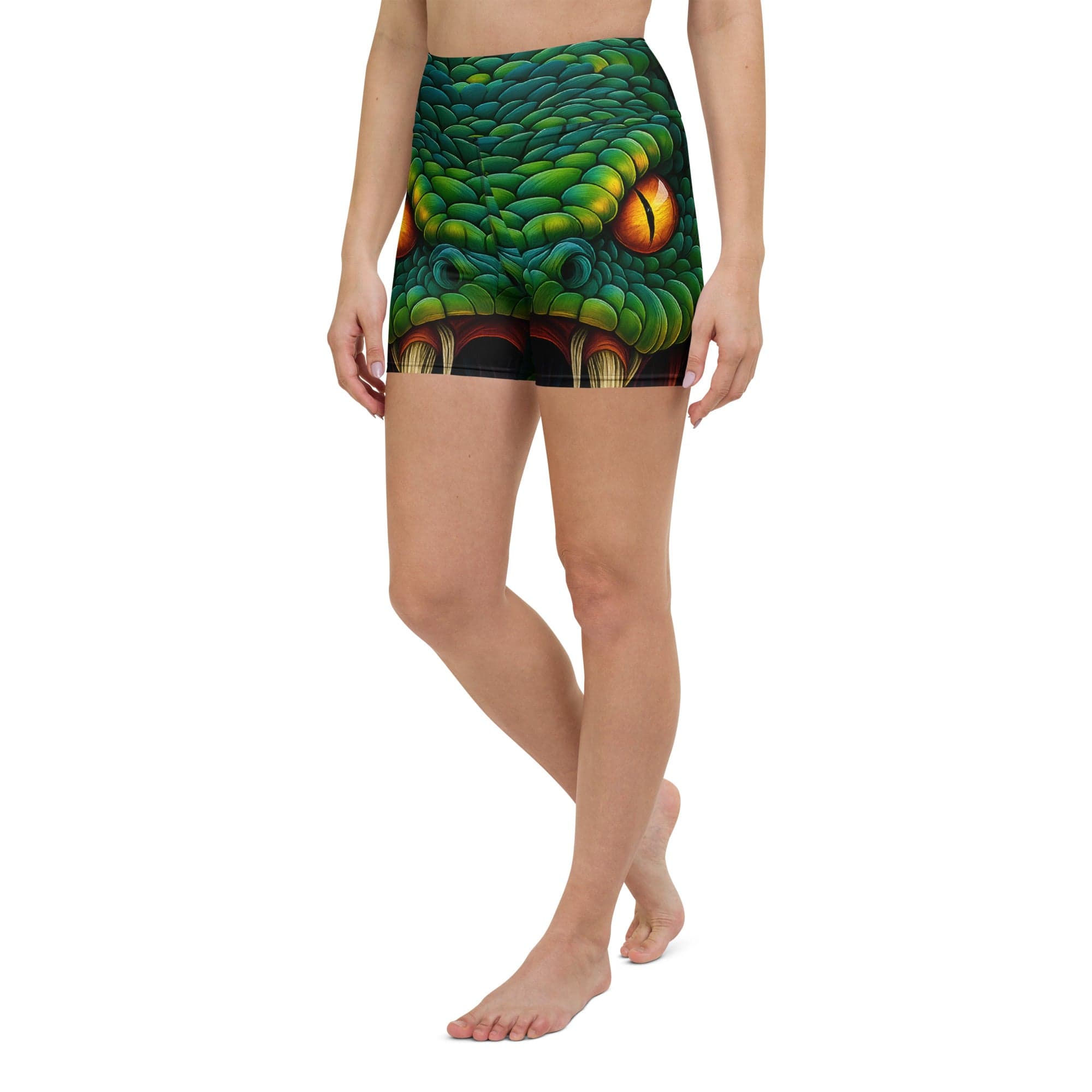Savage Snake Yoga Shorts